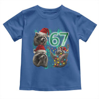 Funny Christmas 67 Meme Racoon Toddler T Shirt Howling at The Moon - Wonder Print Shop