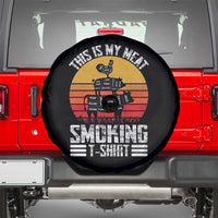 BBQ Spare Tire Cover Smoker Themed Retro Vintage My Meat Smoking