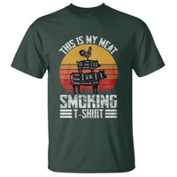 BBQ T Shirt Smoker Themed Retro Vintage My Meat Smoking - Wonder Print Shop