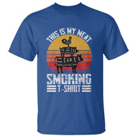 BBQ T Shirt Smoker Themed Retro Vintage My Meat Smoking - Wonder Print Shop