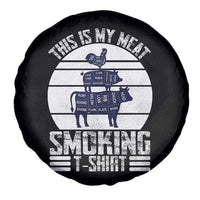 BBQ Spare Tire Cover Retro This Is My Meat Smoking Barbeque Dad