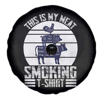 BBQ Spare Tire Cover Retro This Is My Meat Smoking Barbeque Dad