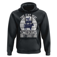 BBQ Hoodie Retro This Is My Meat Smoking Barbeque Dad