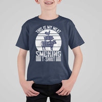 BBQ T Shirt For Kid Retro This Is My Meat Smoking Barbeque Dad - Wonder Print Shop