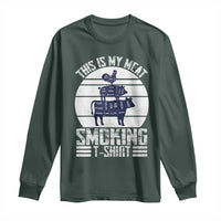 BBQ Long Sleeve Shirt Retro This Is My Meat Smoking Barbeque Dad