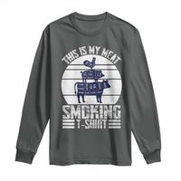 BBQ Long Sleeve Shirt Retro This Is My Meat Smoking Barbeque Dad