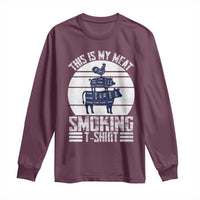 BBQ Long Sleeve Shirt Retro This Is My Meat Smoking Barbeque Dad