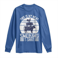 BBQ Long Sleeve Shirt Retro This Is My Meat Smoking Barbeque Dad