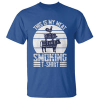 BBQ T Shirt Retro This Is My Meat Smoking Barbeque Dad - Wonder Print Shop