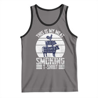 BBQ Tank Top Retro This Is My Meat Smoking Barbeque Dad