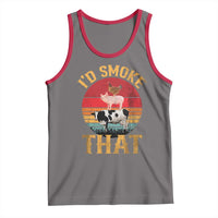 Funny BBQ Tank Top I'd Smoke That Barbecue Retro Grilling Gift