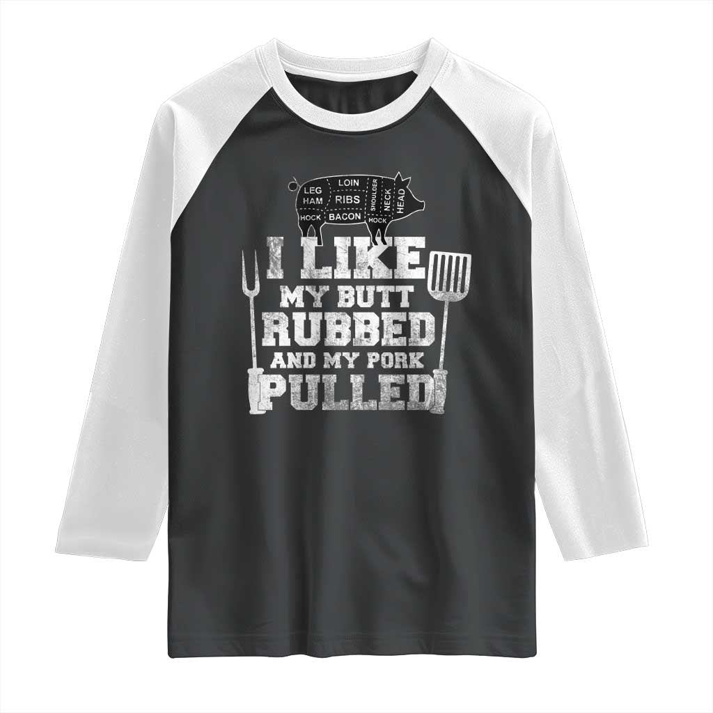 Funny BBQ Raglan Shirt Hilarious Grill Chef Grilling Gift Pork Rub Smoking Meat Smoker