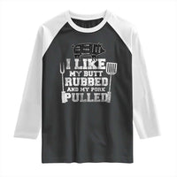 Funny BBQ Raglan Shirt Hilarious Grill Chef Grilling Gift Pork Rub Smoking Meat Smoker