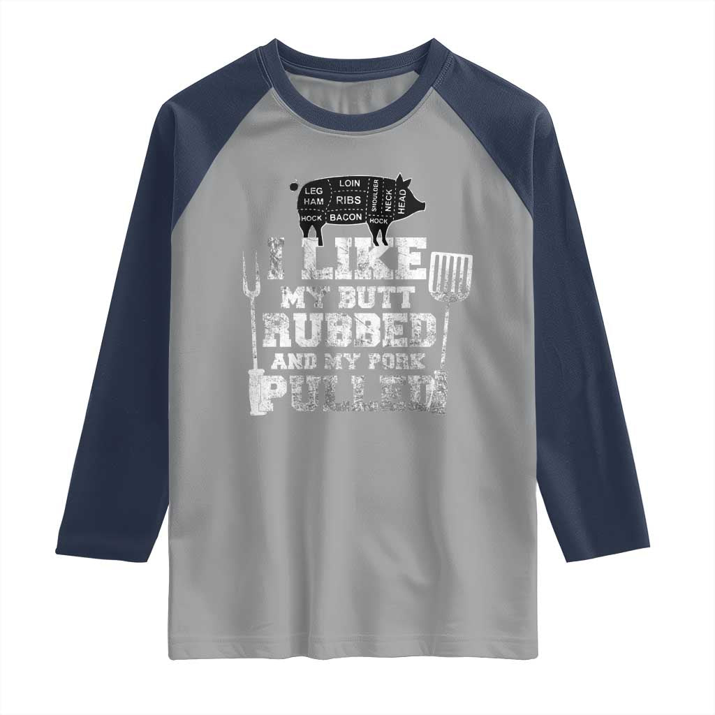 Funny BBQ Raglan Shirt Hilarious Grill Chef Grilling Gift Pork Rub Smoking Meat Smoker