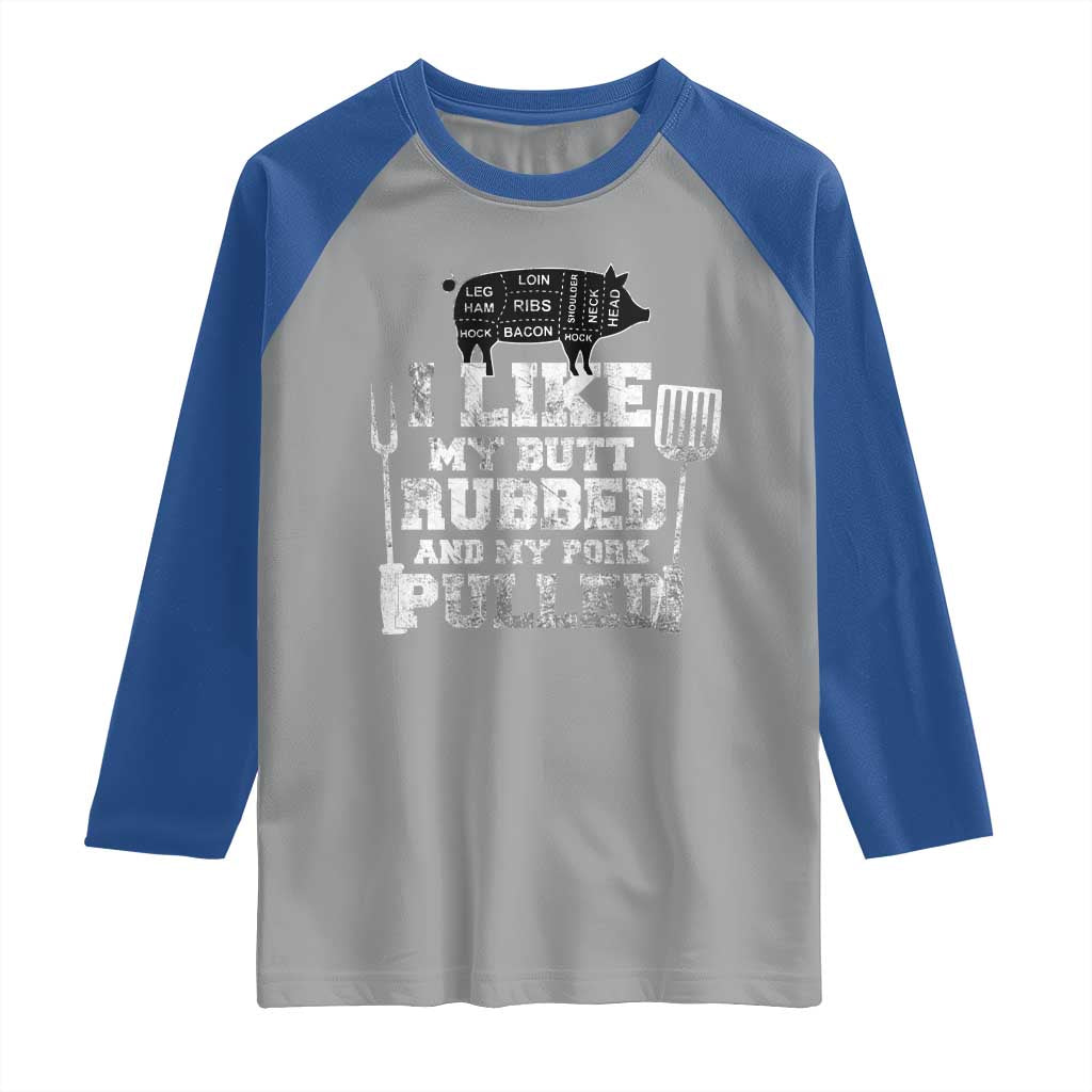 Funny BBQ Raglan Shirt Hilarious Grill Chef Grilling Gift Pork Rub Smoking Meat Smoker