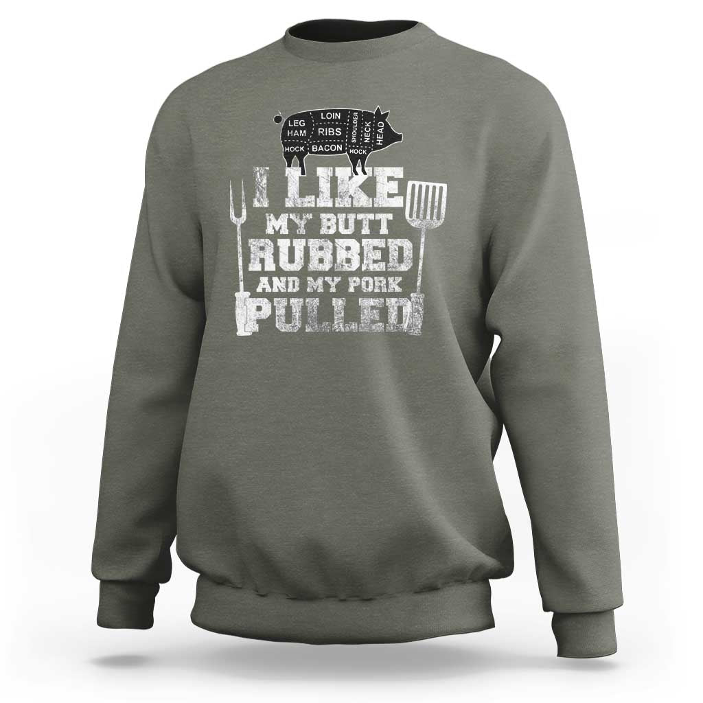 Funny BBQ Sweatshirt Hilarious Grill Chef Grilling Gift Pork Rub Smoking Meat Smoker - Wonder Print Shop