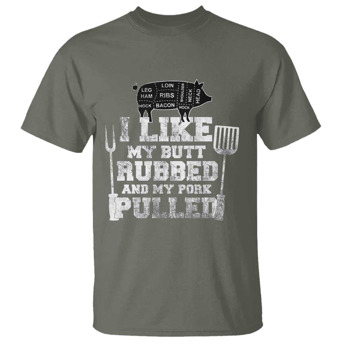 Funny BBQ T Shirt Hilarious Grill Chef Grilling Gift Pork Rub Smoking Meat Smoker - Wonder Print Shop