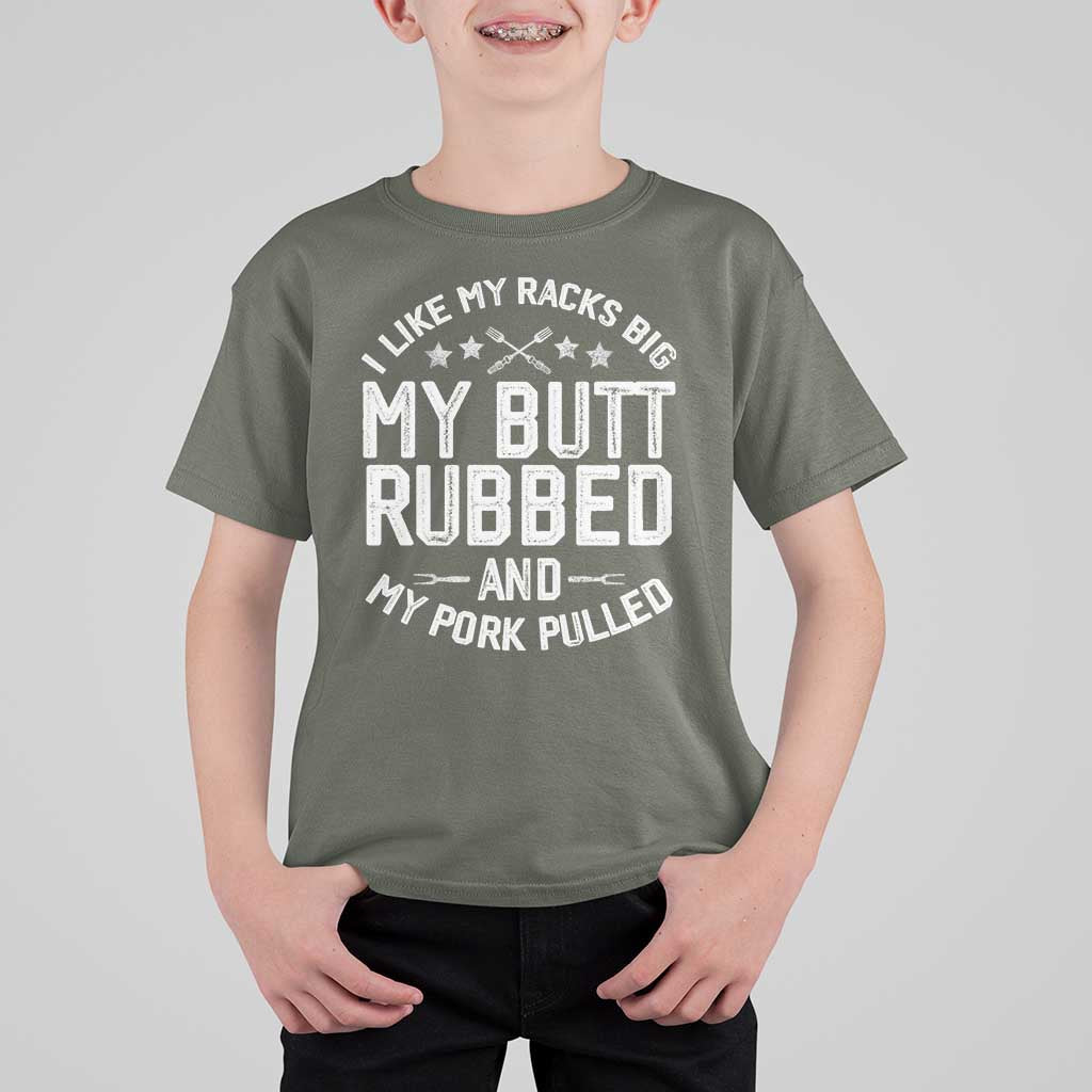 Funny BBQ T Shirt For Kid Pork Rub Smoking Meat Smoker Hilarious Grill Chef Grilling Gift - Wonder Print Shop