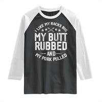 Funny BBQ Raglan Shirt Pork Rub Smoking Meat Smoker Hilarious Grill Chef Grilling Gift