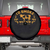 Funny BBQ Spare Tire Cover I'd Smoke That Chef Butcher Cook BBQ