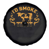 Funny BBQ Spare Tire Cover I'd Smoke That Chef Butcher Cook BBQ