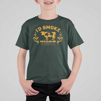 Funny BBQ T Shirt For Kid I'd Smoke That Chef Butcher Cook BBQ - Wonder Print Shop