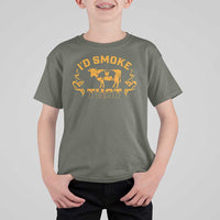 Funny BBQ T Shirt For Kid I'd Smoke That Chef Butcher Cook BBQ - Wonder Print Shop