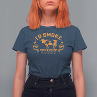 Funny BBQ T Shirt For Women I'd Smoke That Chef Butcher Cook BBQ - Wonder Print Shop