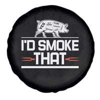 Funny BBQ I'd Smoke That Spare Tire Cover Chef Butcher Cook BBQ