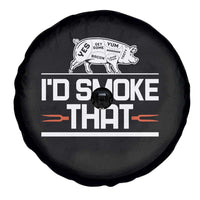 Funny BBQ I'd Smoke That Spare Tire Cover Chef Butcher Cook BBQ