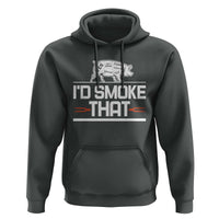 Funny BBQ I'd Smoke That Hoodie Chef Butcher Cook BBQ