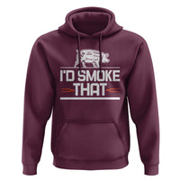 Funny BBQ I'd Smoke That Hoodie Chef Butcher Cook BBQ