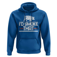 Funny BBQ I'd Smoke That Hoodie Chef Butcher Cook BBQ
