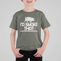 Funny BBQ I'd Smoke That T Shirt For Kid Chef Butcher Cook BBQ - Wonder Print Shop