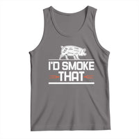 Funny BBQ I'd Smoke That Tank Top Chef Butcher Cook BBQ