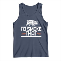 Funny BBQ I'd Smoke That Tank Top Chef Butcher Cook BBQ