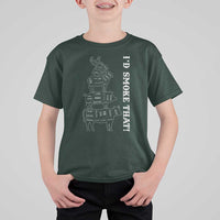 Funny BBQ T Shirt For Kid I'd Smoke That - Wonder Print Shop