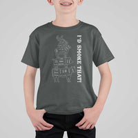 Funny BBQ T Shirt For Kid I'd Smoke That - Wonder Print Shop
