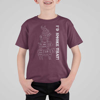 Funny BBQ T Shirt For Kid I'd Smoke That - Wonder Print Shop