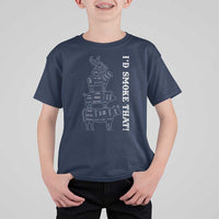 Funny BBQ T Shirt For Kid I'd Smoke That - Wonder Print Shop