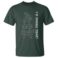 Funny BBQ T Shirt I'd Smoke That - Wonder Print Shop