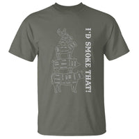 Funny BBQ T Shirt I'd Smoke That - Wonder Print Shop