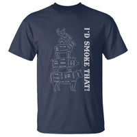 Funny BBQ T Shirt I'd Smoke That - Wonder Print Shop