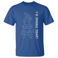 Funny BBQ T Shirt I'd Smoke That - Wonder Print Shop