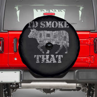 Funny BBQ Spare Tire Cover Chef Butcher Cook BBQ I'd Smoke That Cow Beef