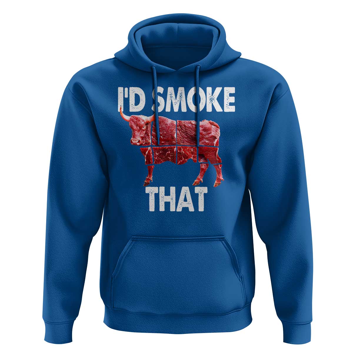 Funny BBQ Hoodie I'd Smoke That Cow Beef Chef Butcher Cook