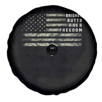BBQ Spare Tire Cover Grilling Gifts For Grill Dad Meat Smoker Grill Camo Flag