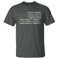 BBQ T Shirt Grilling Gifts For Grill Dad Meat Smoker Grill Camo Flag - Wonder Print Shop