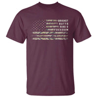 BBQ T Shirt Grilling Gifts For Grill Dad Meat Smoker Grill Camo Flag - Wonder Print Shop