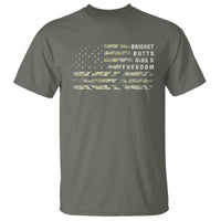 BBQ T Shirt Grilling Gifts For Grill Dad Meat Smoker Grill Camo Flag - Wonder Print Shop